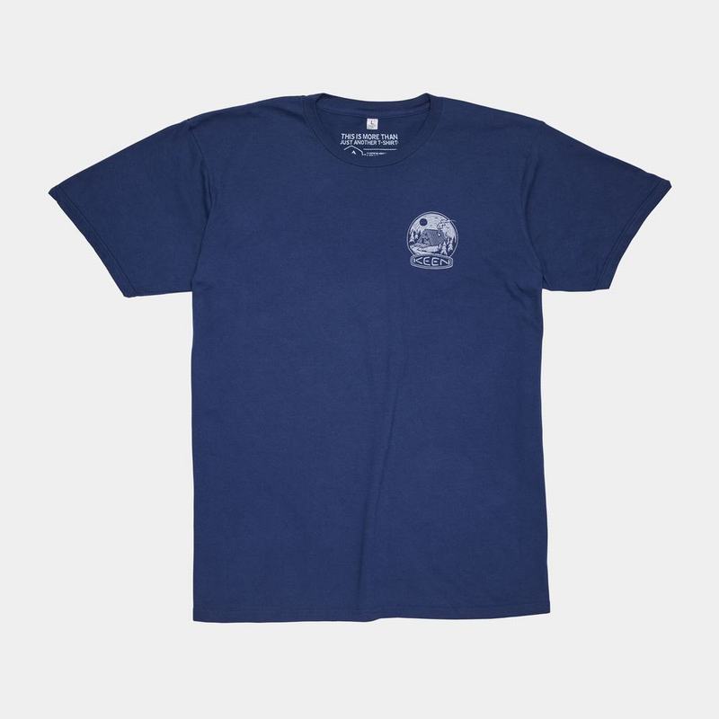 Keen アパレル | Keen Mountains To Sea' Tシャツ メンズ ネイビー | 825196-ACO